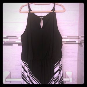 Maurices black and white maxi dress. Plus size 2